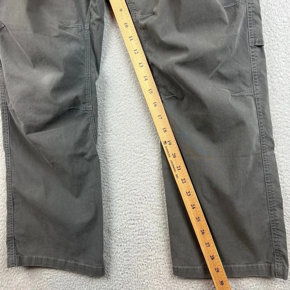 Kuhl Rydr Mens 36x30 Gray Articulated Knee Vented Hiking Work Pants Outdoor